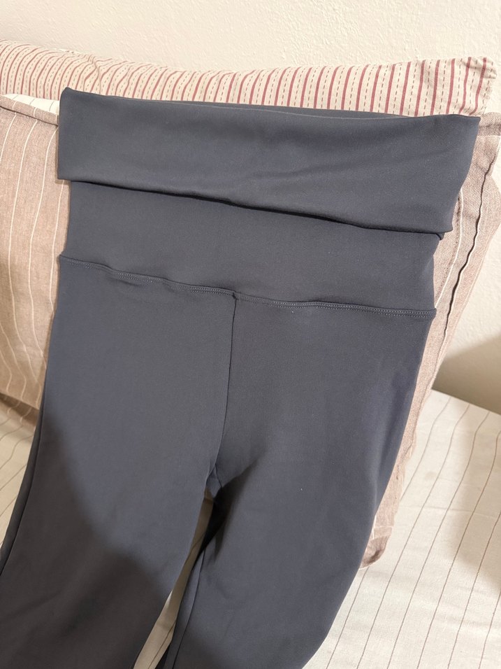 Gri Kadın Uzun İspanyol Paça Pantolon - Görsel 3