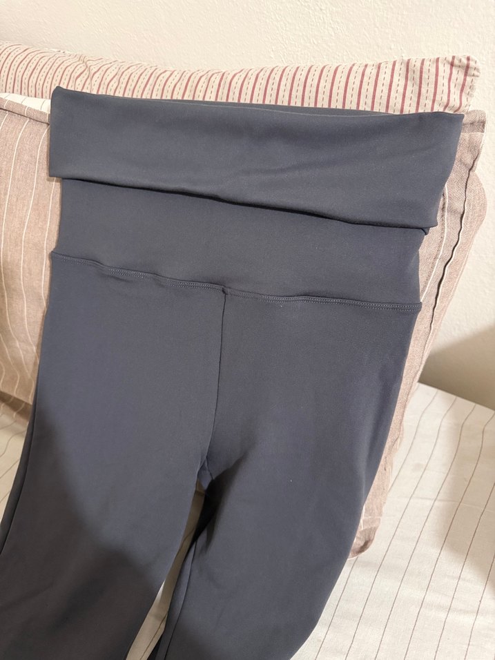 Gri Kadın Uzun İspanyol Paça Pantolon - Görsel 2