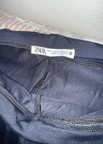 Siyah Elastik Midi Tayt - Görsel 3