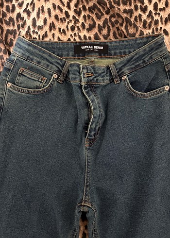 Lacivert Kadın Kot Pantolon - Görsel 2