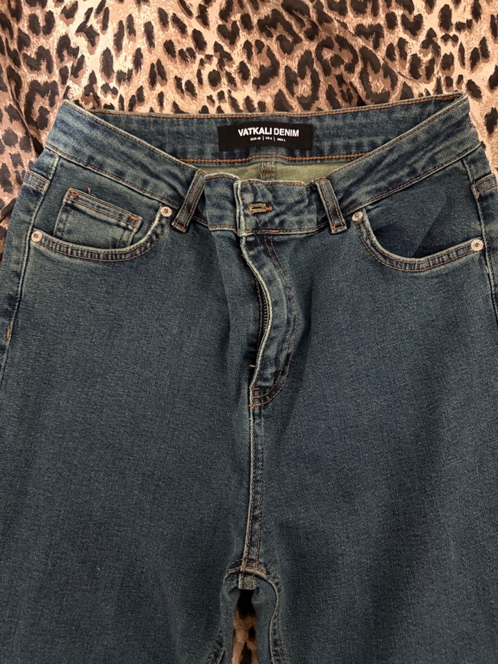 Lacivert Kadın Kot Pantolon - Görsel 2