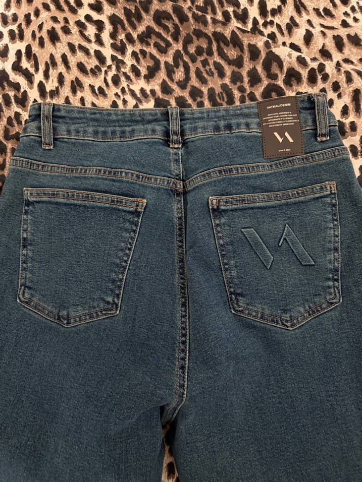 Lacivert Kadın Kot Pantolon - Görsel 3