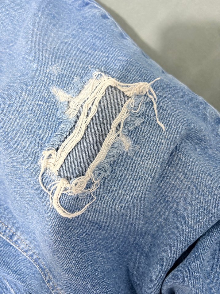 Mavi Pastel Düz Kesim Düğmeli Kadın Jean - Görsel 4