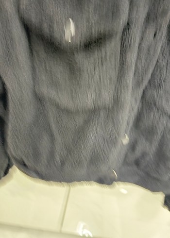 Siyah Peluş Kadın Ceket - Görsel 2