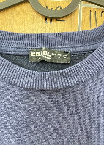 Lacivert Baskılı Oversize Kadın Sweatshirt - Görsel 2