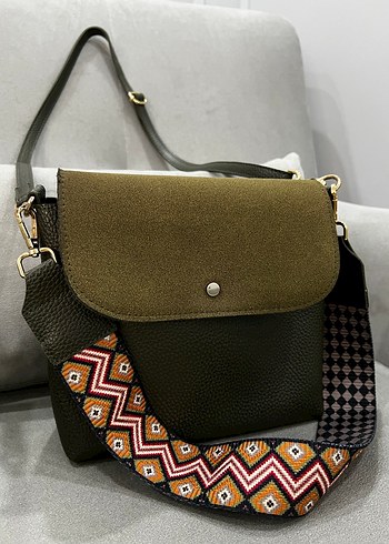 Haki Kadın Çapraz Çanta/ Omuz Çantası - Görsel 2