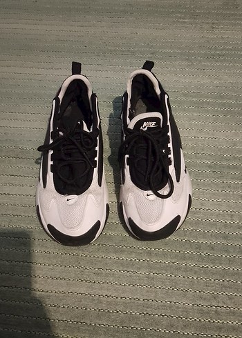 Beyaz Siyah Şişme Platform Spor Ayakkabı - Görsel 6