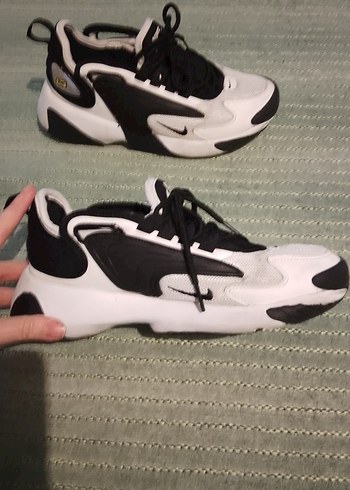 Beyaz Siyah Şişme Platform Spor Ayakkabı - Görsel 4