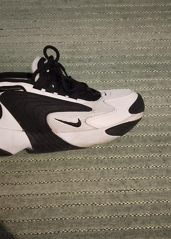 Beyaz Siyah Şişme Platform Spor Ayakkabı - Görsel 2