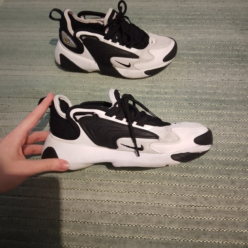 Beyaz Siyah Şişme Platform Spor Ayakkabı - Görsel 5