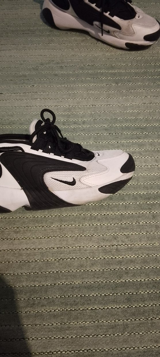 Beyaz Siyah Şişme Platform Spor Ayakkabı - Görsel 2