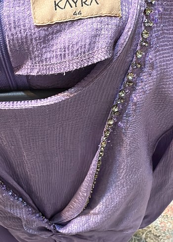 Uzun Kol Drapeli Mor Bohem tulum - Görsel 4