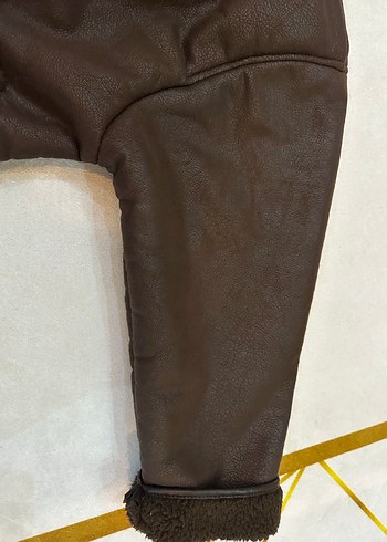 Kahverengi Kürklü Deri Kadın Ceket - Görsel 5