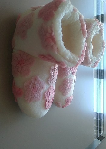 Çiçek Desenli Ponduflu Terlik - Görsel 6