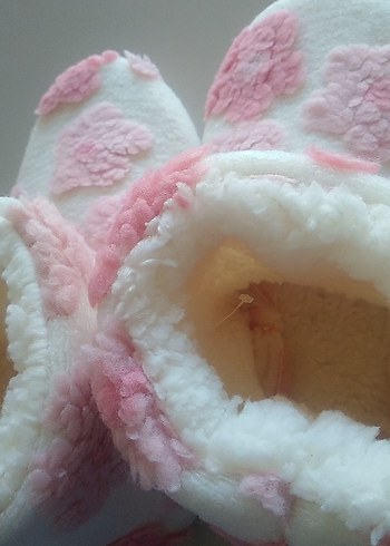 Çiçek Desenli Ponduflu Terlik - Görsel 4