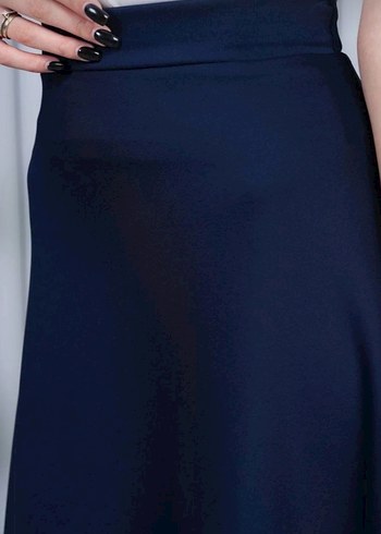 Drapeli Kahverengi Uzun Kadın Etek - Görsel 12