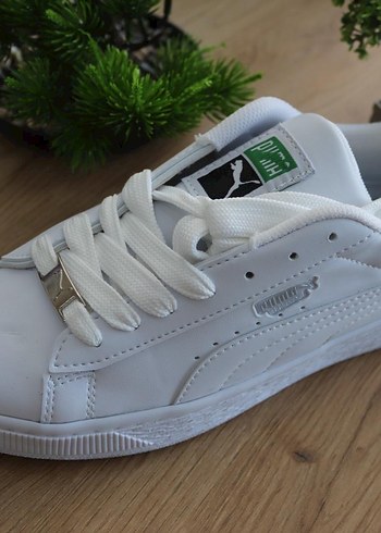 Beyaz Kadın Spor Ayakkabı Stiletto Topuklu - Görsel 2