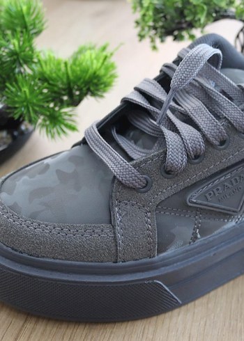 Gri Kamuflaj Spor Platform Kadın Spor Ayakkabı - Görsel 2