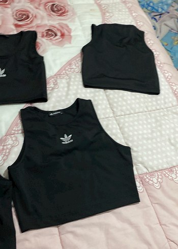 adidas Siyah Spor Crop Top - Görsel 7