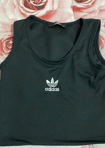 adidas Siyah Spor Crop Top - Görsel 3