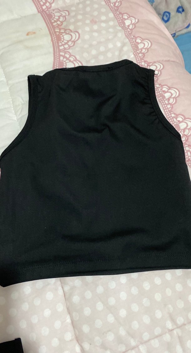 adidas Siyah Spor Crop Top - Görsel 2