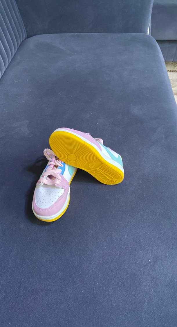 Bağcıklı Çok Renkli Kız Çocuk Spor Ayakkabı - Görsel 3