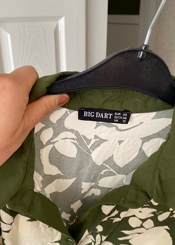 Düğmeli, Baskılı,genç kız kısa elbise - Görsel 3