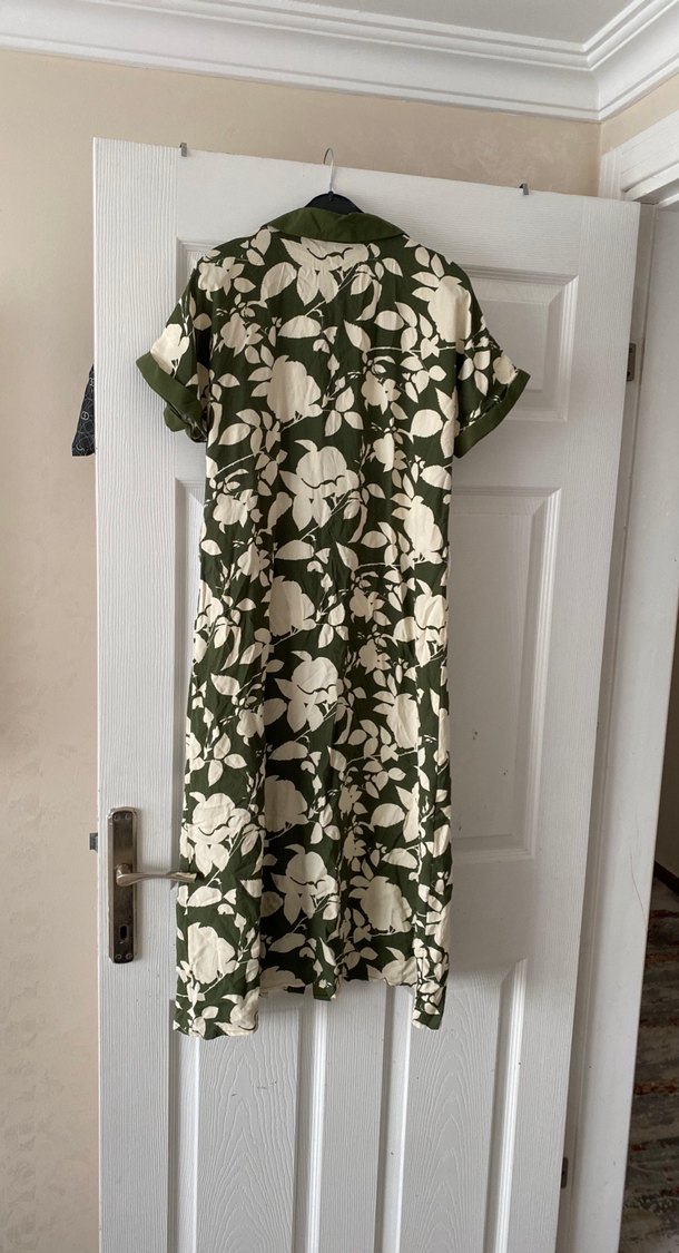 Düğmeli, Baskılı,genç kız kısa elbise - Görsel 4