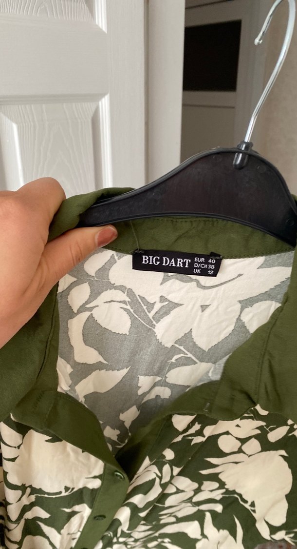 Düğmeli, Baskılı,genç kız kısa elbise - Görsel 3