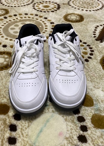 Beyaz erkek Spor Ayakkabı Kalın Tabanlı - Görsel 2