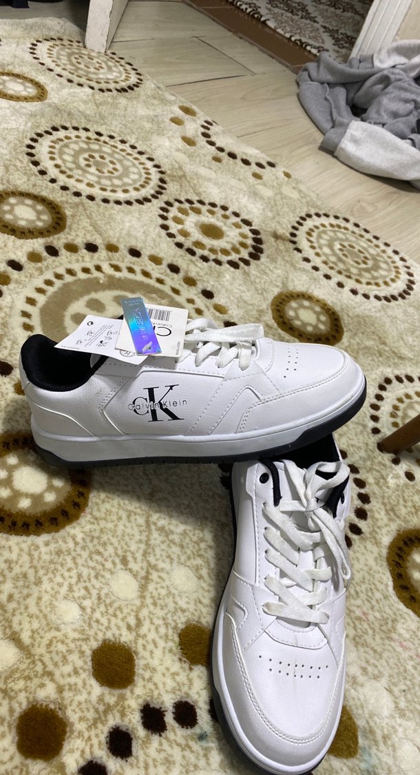 Beyaz erkek Spor Ayakkabı Kalın Tabanlı - Görsel 3