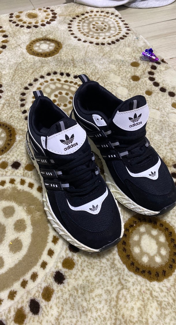 Adidas Siyah Beyaz Bağcıklı Erkek Spor Ayakkabı - Görsel 2