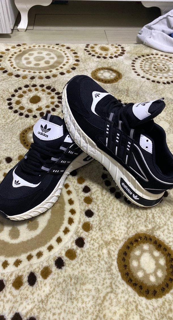 Adidas Siyah Beyaz Bağcıklı Erkek Spor Ayakkabı - Görsel 3