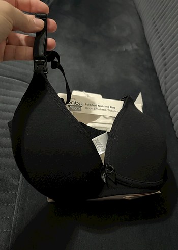 Baby Mom Kaplı Emzirme Sütyeni 85B Siyah - Görsel 2