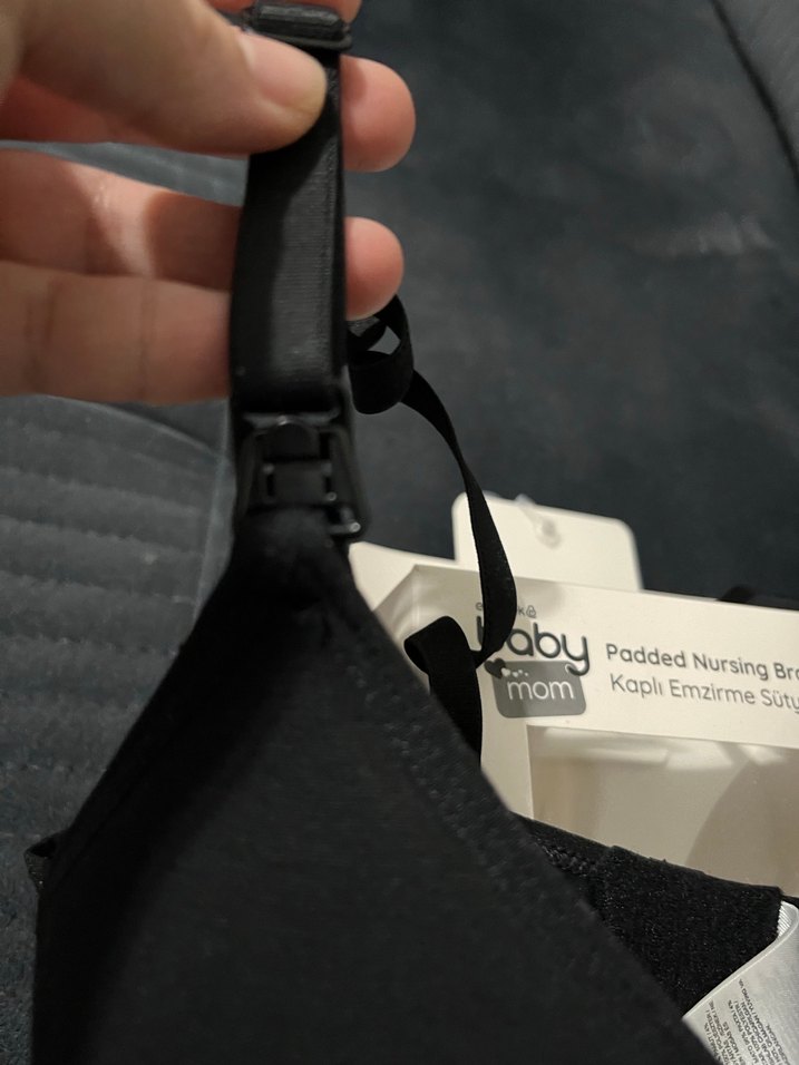 Baby Mom Kaplı Emzirme Sütyeni 85B Siyah - Görsel 3