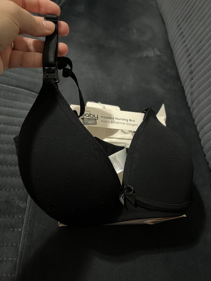 Baby Mom Kaplı Emzirme Sütyeni 85B Siyah - Görsel 2