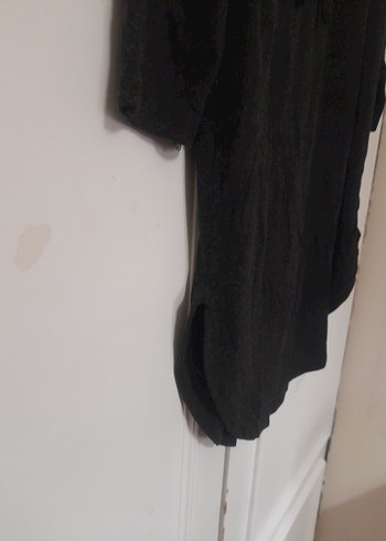 Gri Kapüşonlu Kadın Suni Kürk tunik - Görsel 2