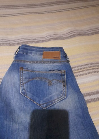 Kadın Mavi Denim Kot Pantolon - Görsel 4
