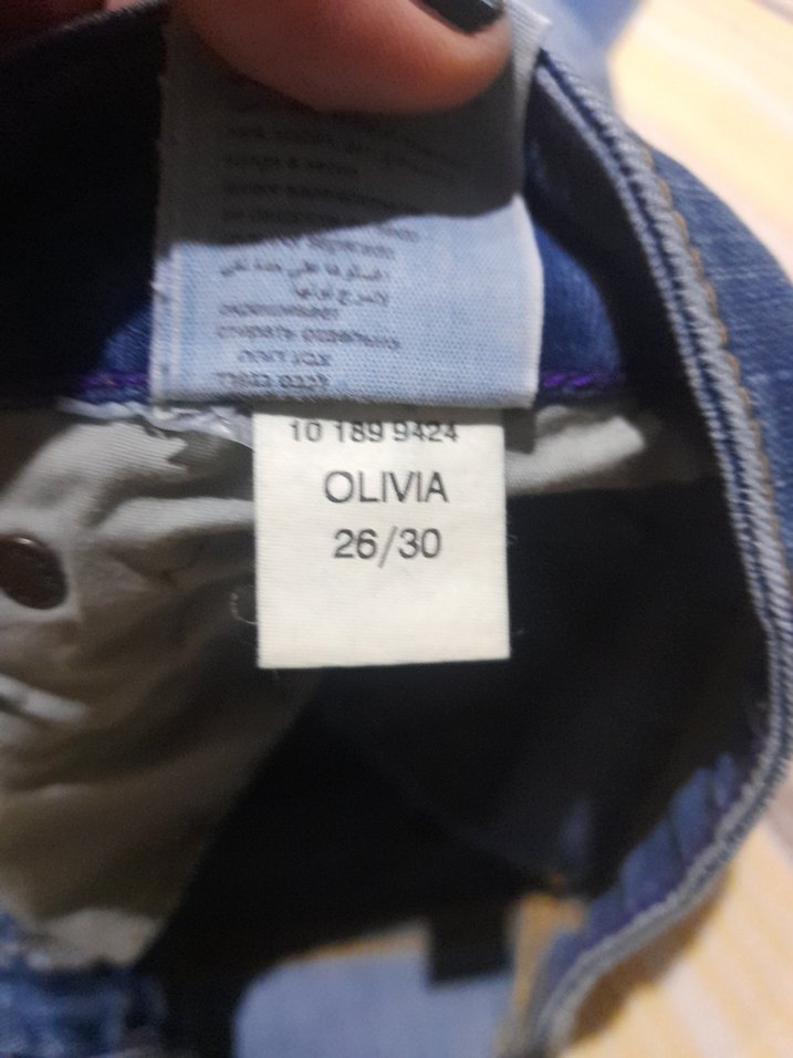 Kadın Mavi Denim Kot Pantolon - Görsel 5