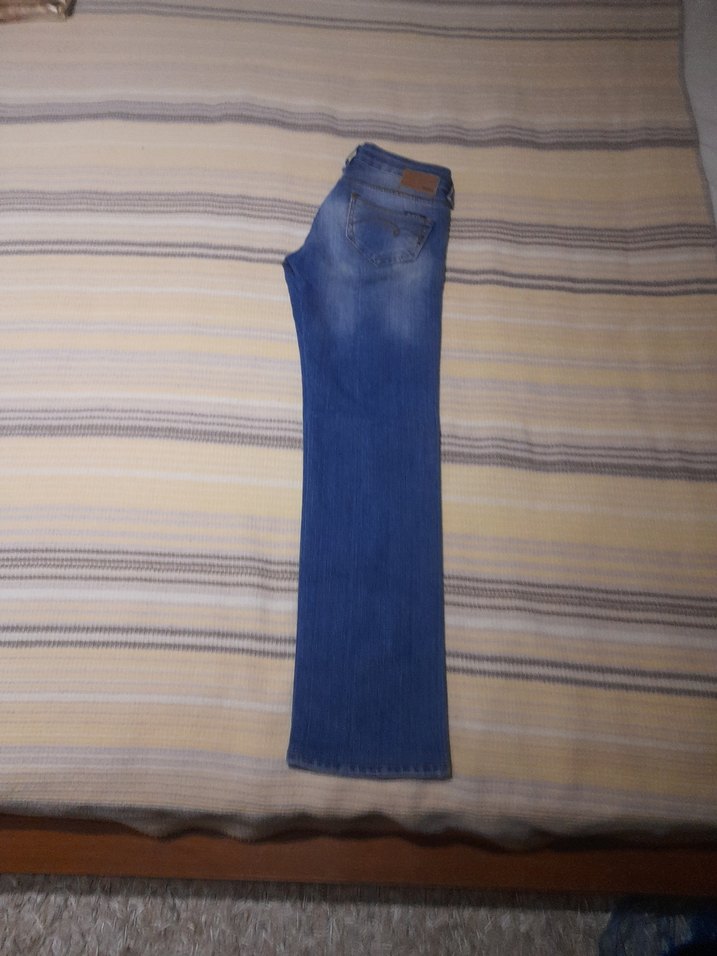 Kadın Mavi Denim Kot Pantolon - Görsel 3