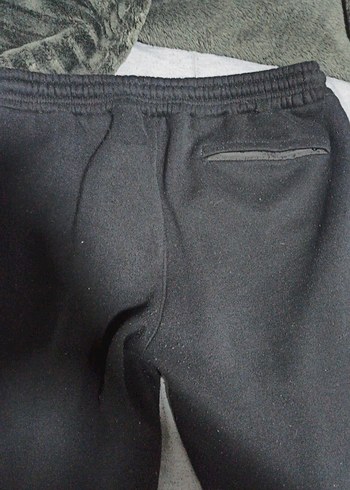 Fermuarlı Siyah Erkek Eşofman Altı - Görsel 2