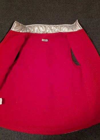 Gri Fermuarlı Kız Çocuk Yelek - Görsel 5