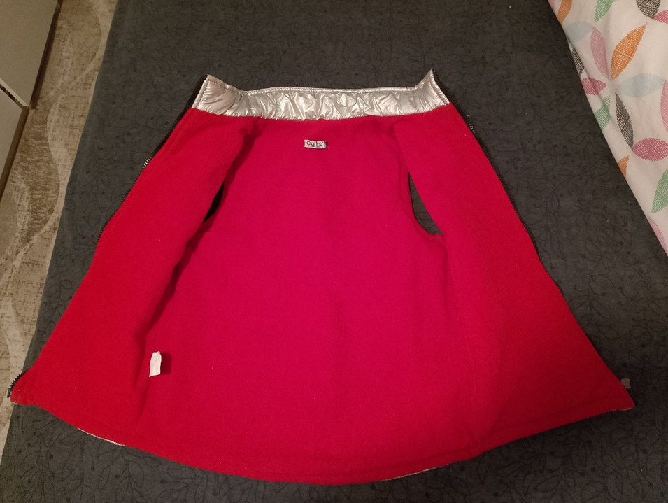 Gri Fermuarlı Kız Çocuk Yelek - Görsel 5