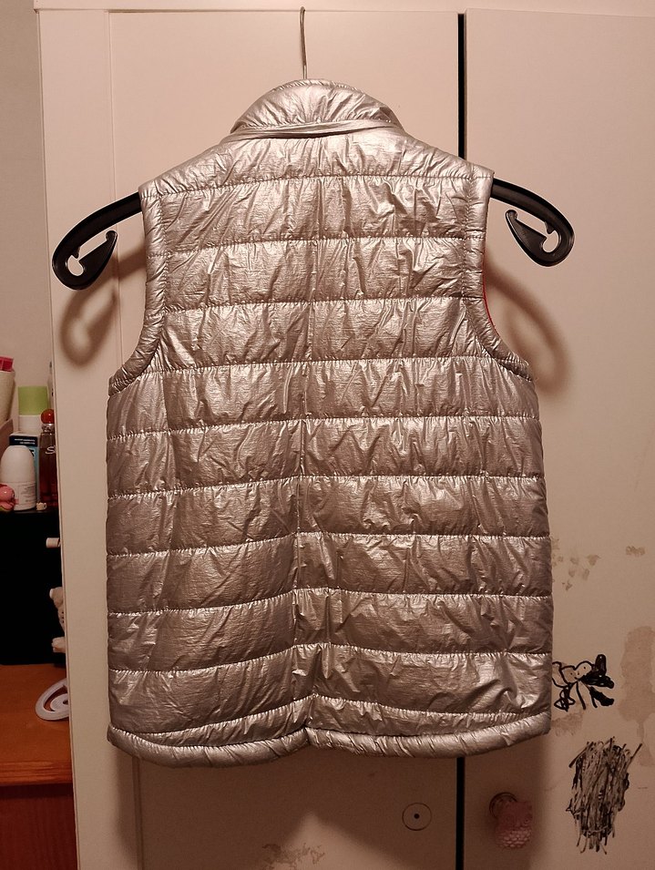 Gri Fermuarlı Kız Çocuk Yelek - Görsel 4