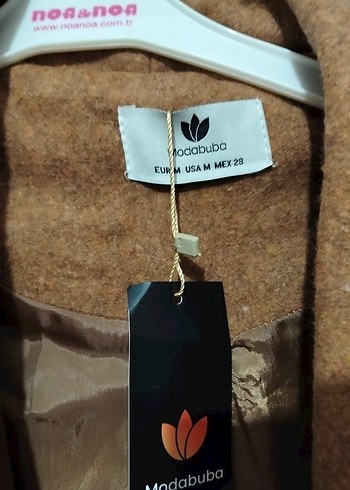 Bej Süet Kadın Uzun Düğmeli Kaban - Görsel 4