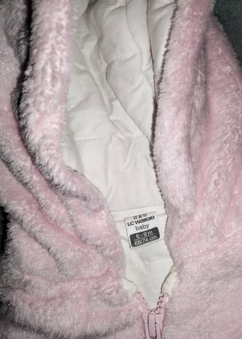 Kürklü Pembe Bebek Kız Tulum - Görsel 4