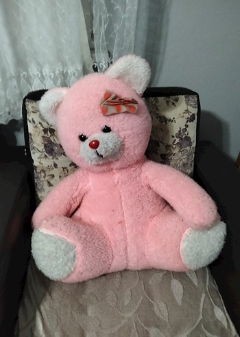 Pembe Peluş Ayıcık Oyuncak - Görsel 3