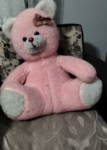 Pembe Peluş Ayıcık Oyuncak - Görsel 4