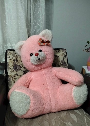 Pembe Peluş Ayıcık Oyuncak - Görsel 2