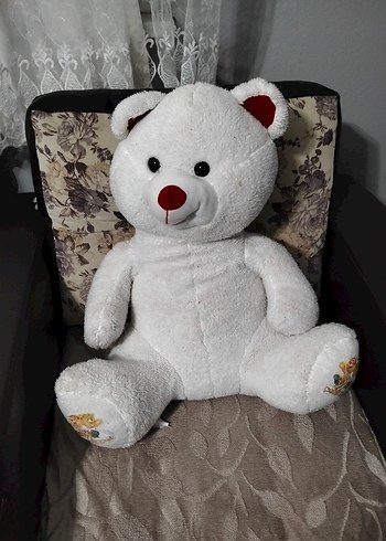 Beyaz Peluş Ayıcık Oyuncak - Görsel 3